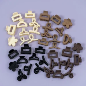 mini matte hair clips