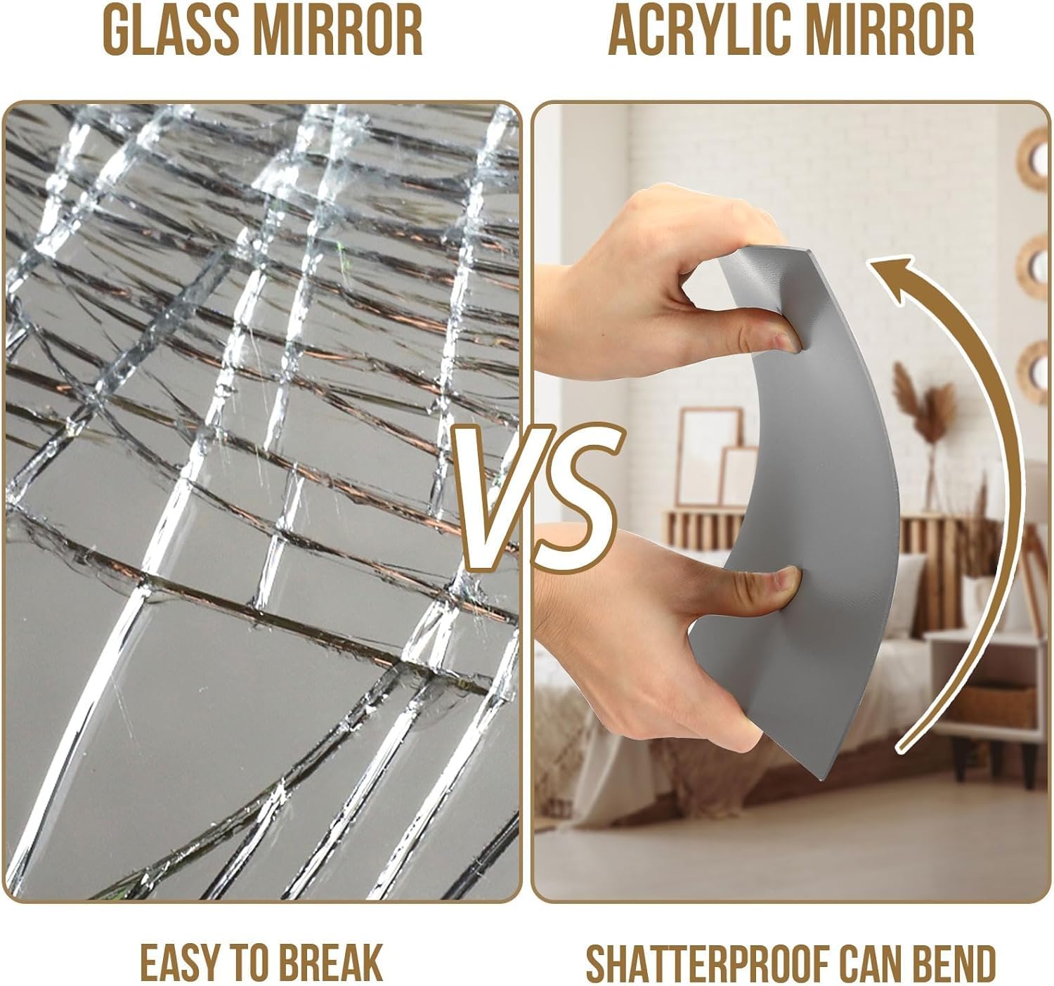Plastic Mirror Square - Image 2