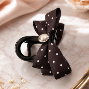 korean catch clip black