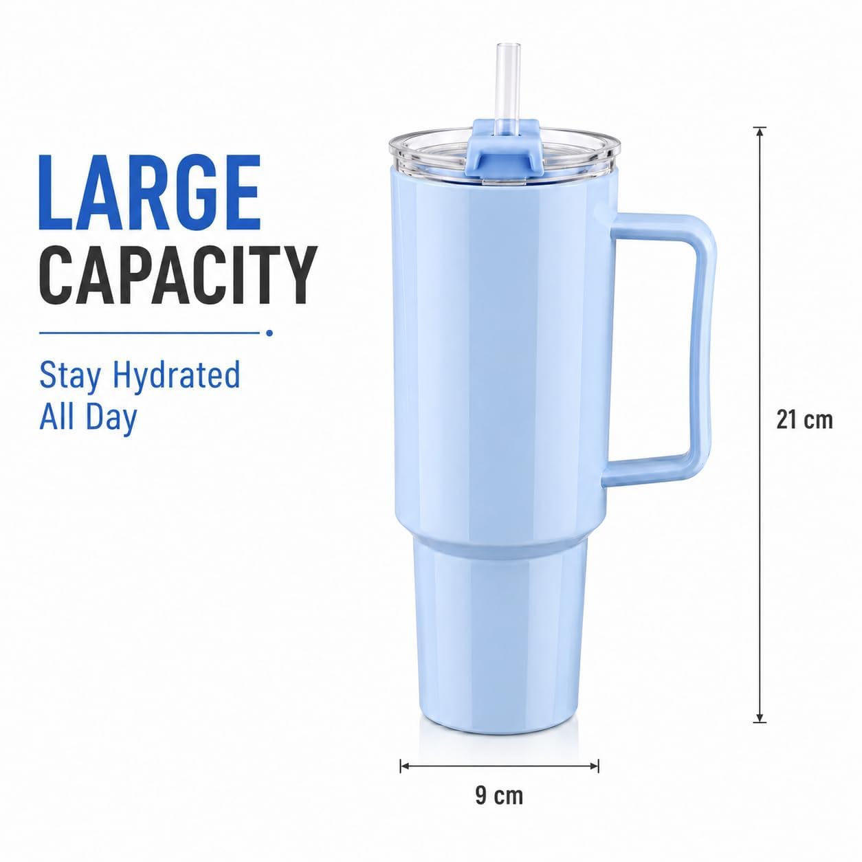 1200ML Tumbler With straw - Image 6