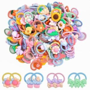 6pc cartoon hair rubber band